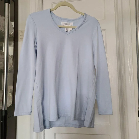 Workshop Republic Clothing Tops - Workshop Republic Clothing Long Sleeve Front Slits Top Size Xsmall NWT